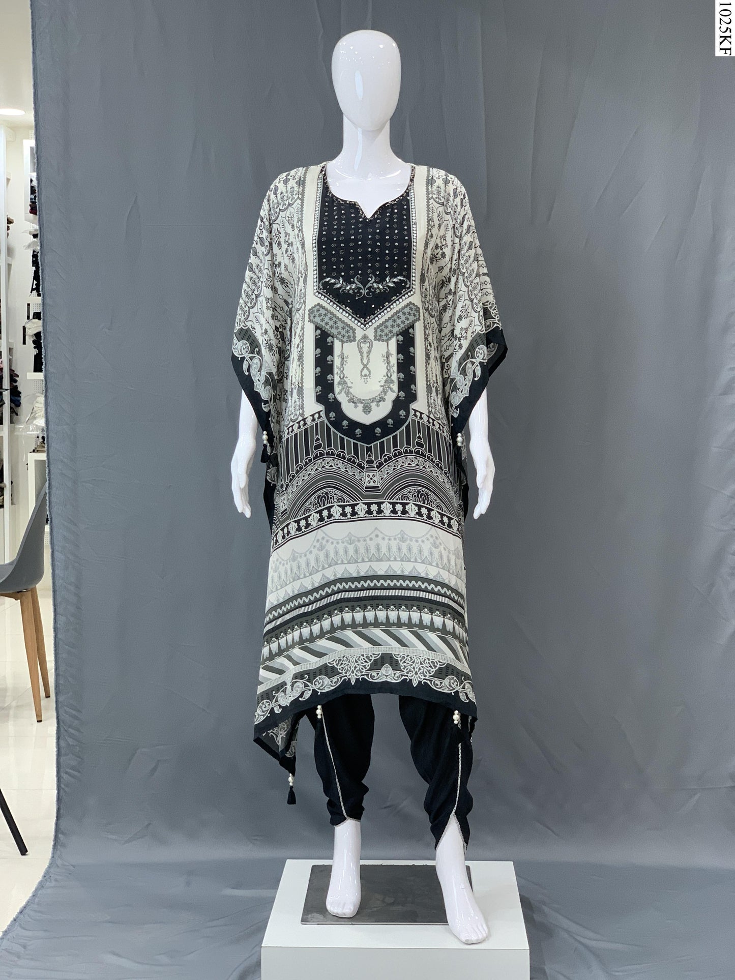 Kaftan Set - MI-5916 MR BK