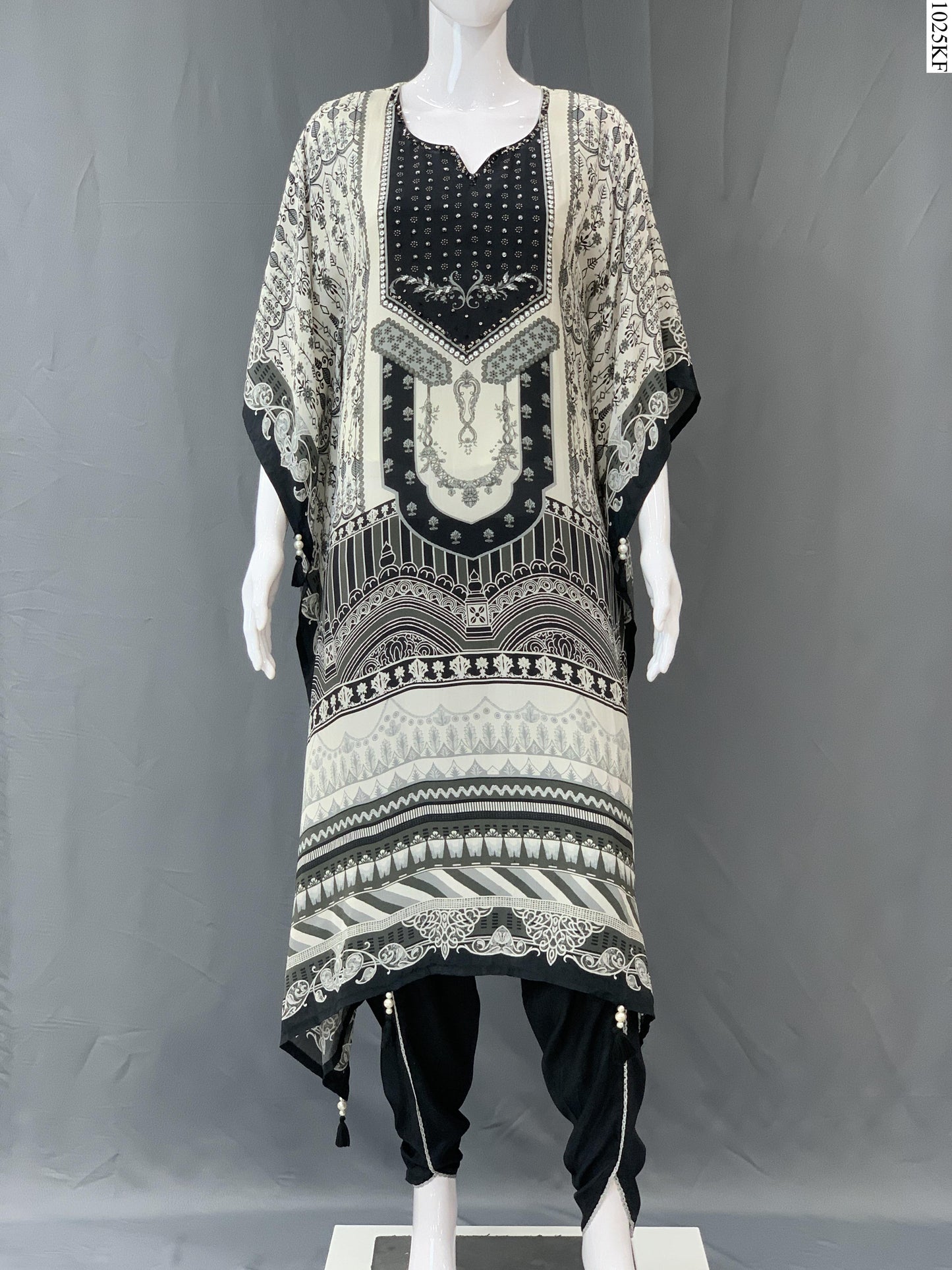 Kaftan Set - MI-5916 MR BK