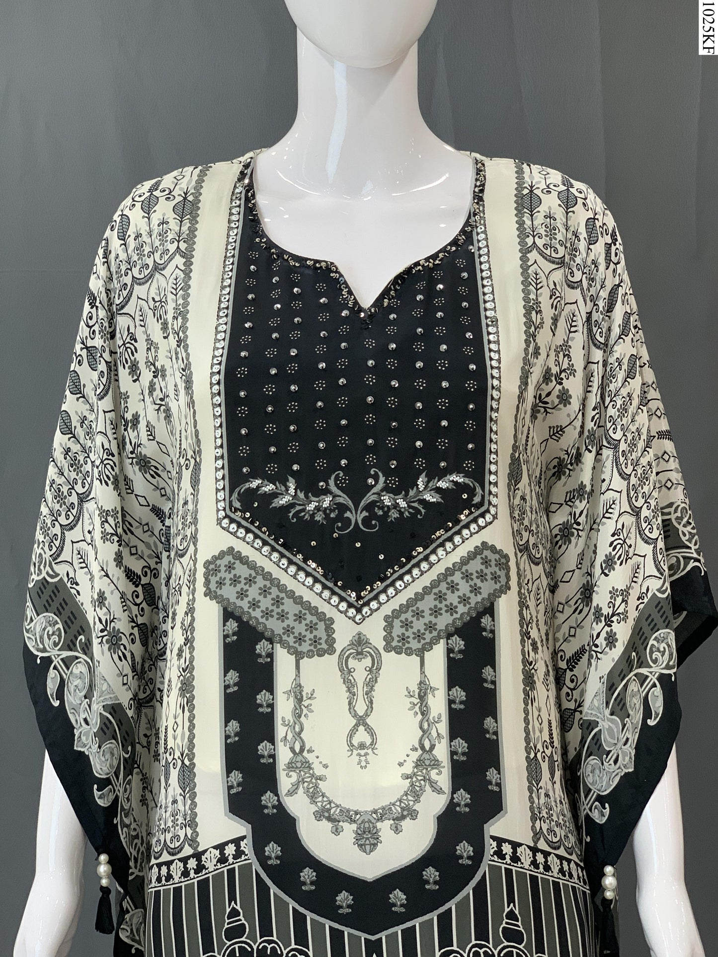 Kaftan Set - MI-5916 MR BK