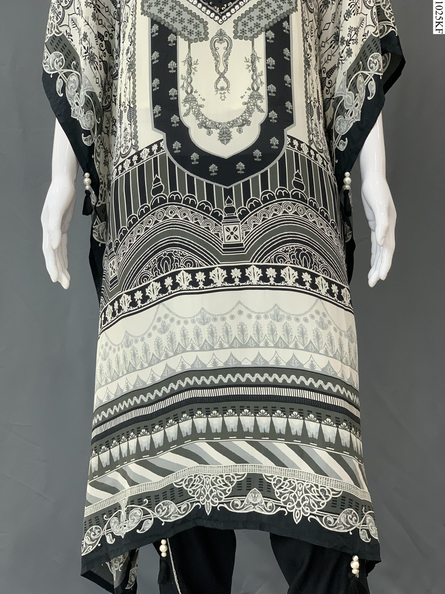 Kaftan Set - MI-5916 MR BK