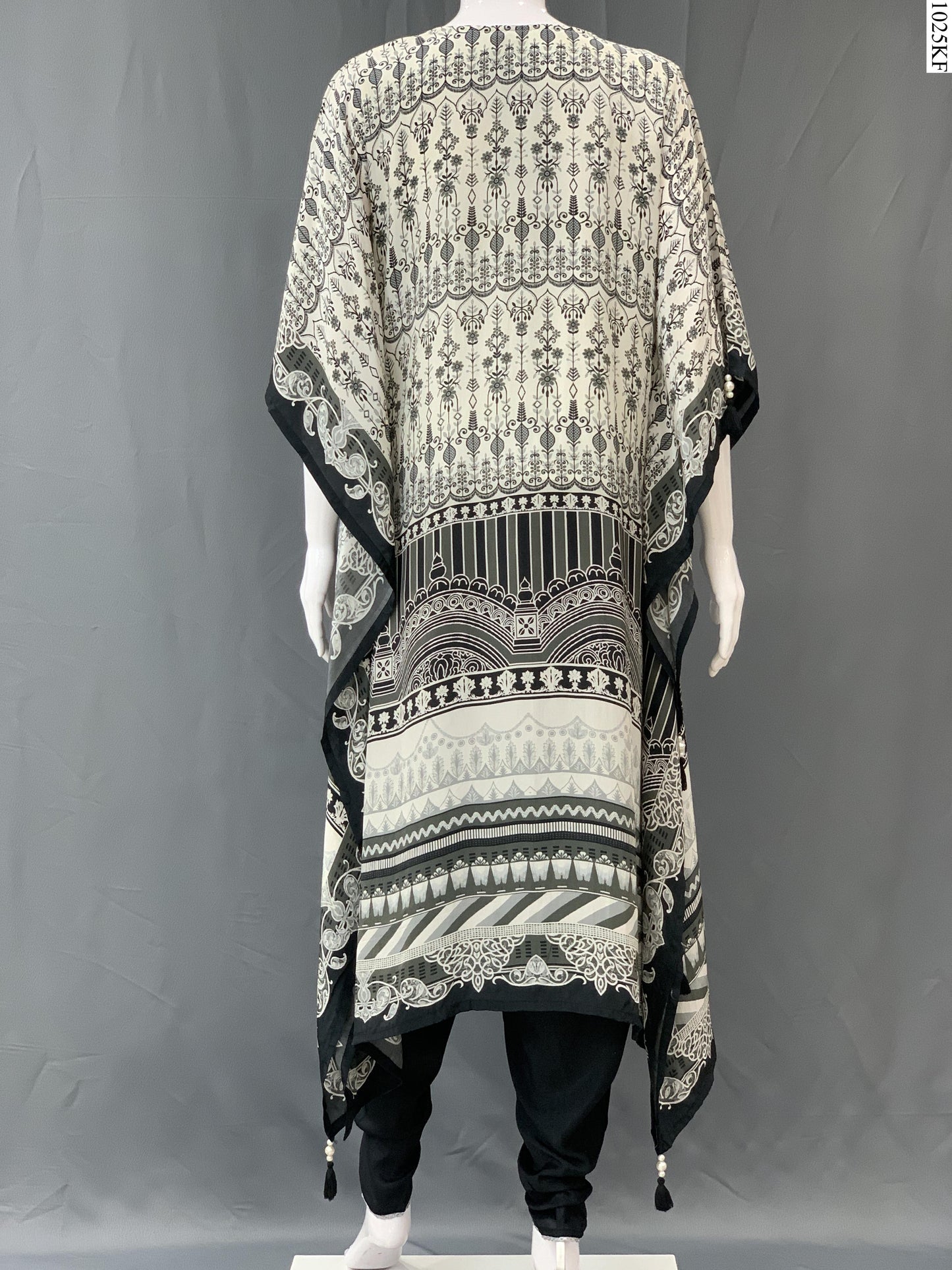 Kaftan Set - MI-5916 MR BK