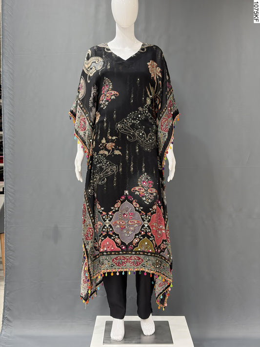 Kaftan Set - 7610 JN BK