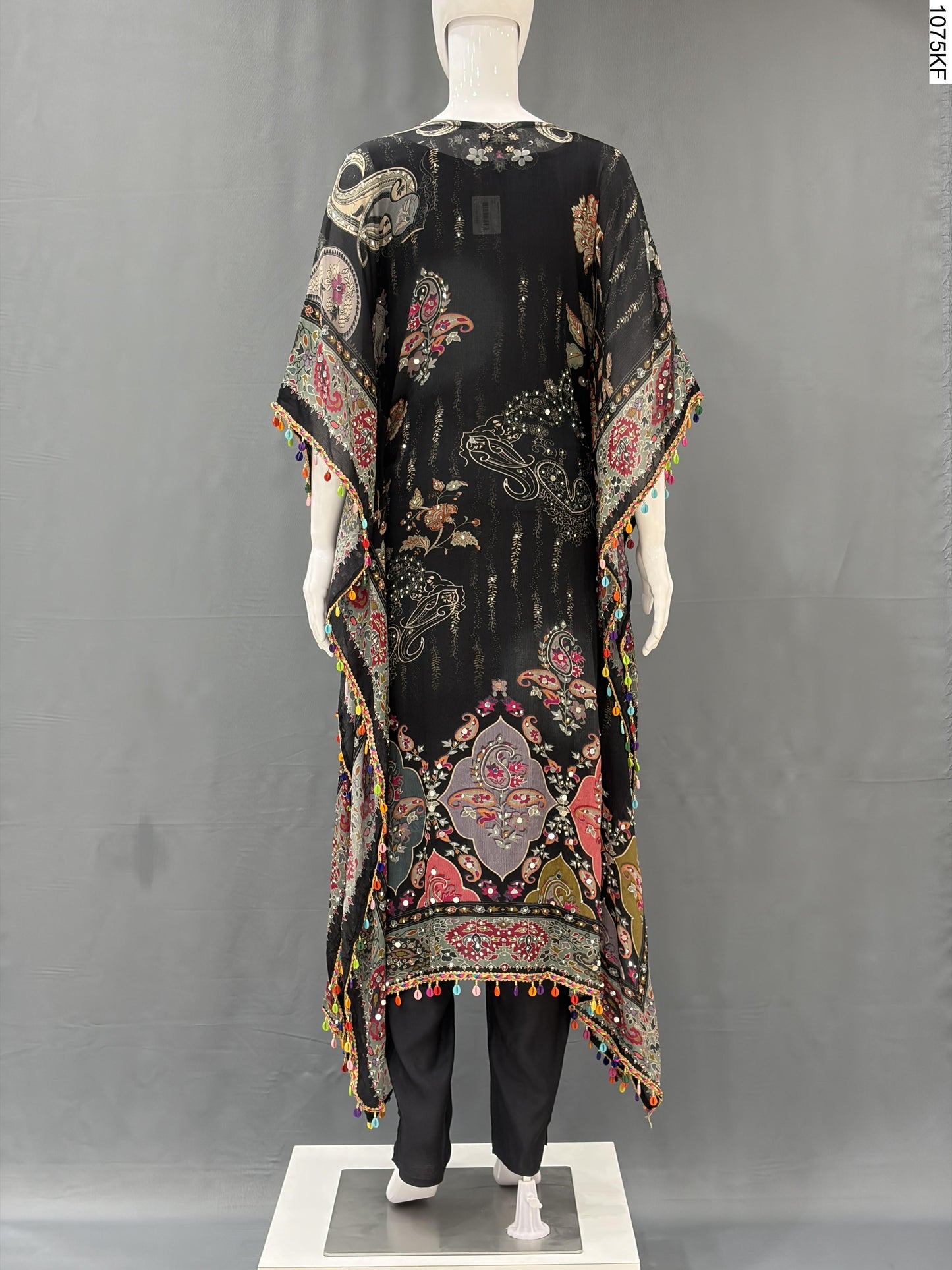 Kaftan Set - 7610 JN BK