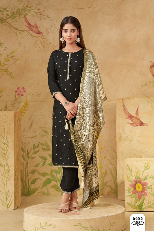 3Pcs Suit - 6656 AR BK