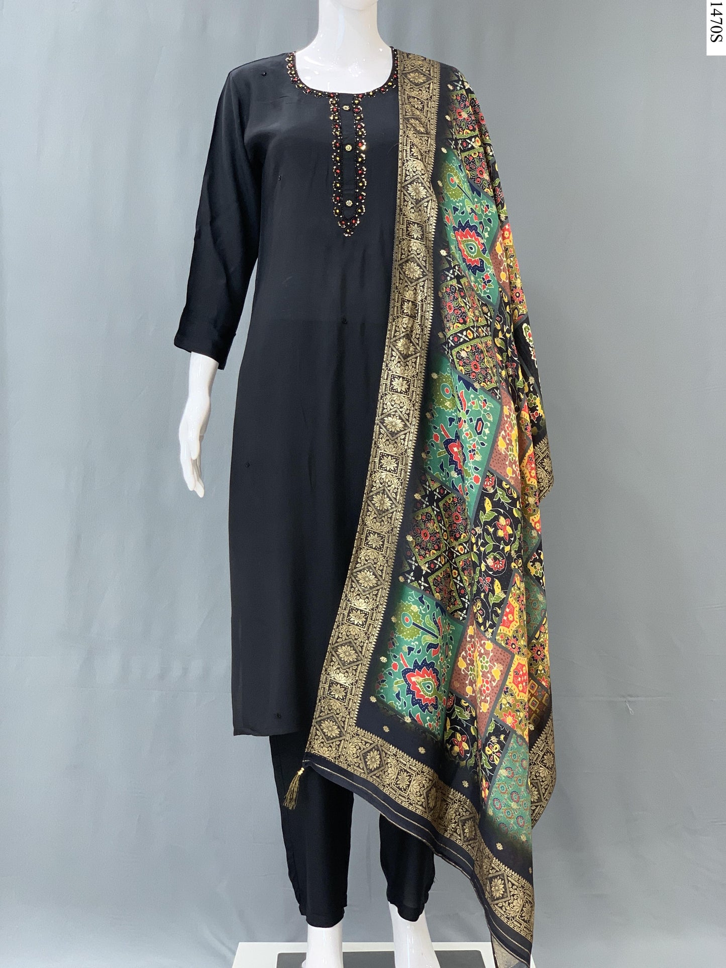 3Pcs Suit - 66146 BE BK