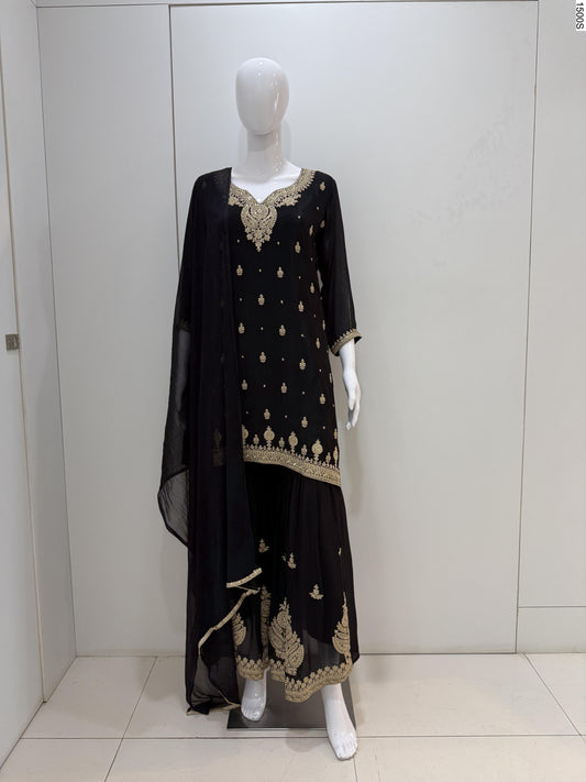 3Pcs Suits - 7277 JN BK 8