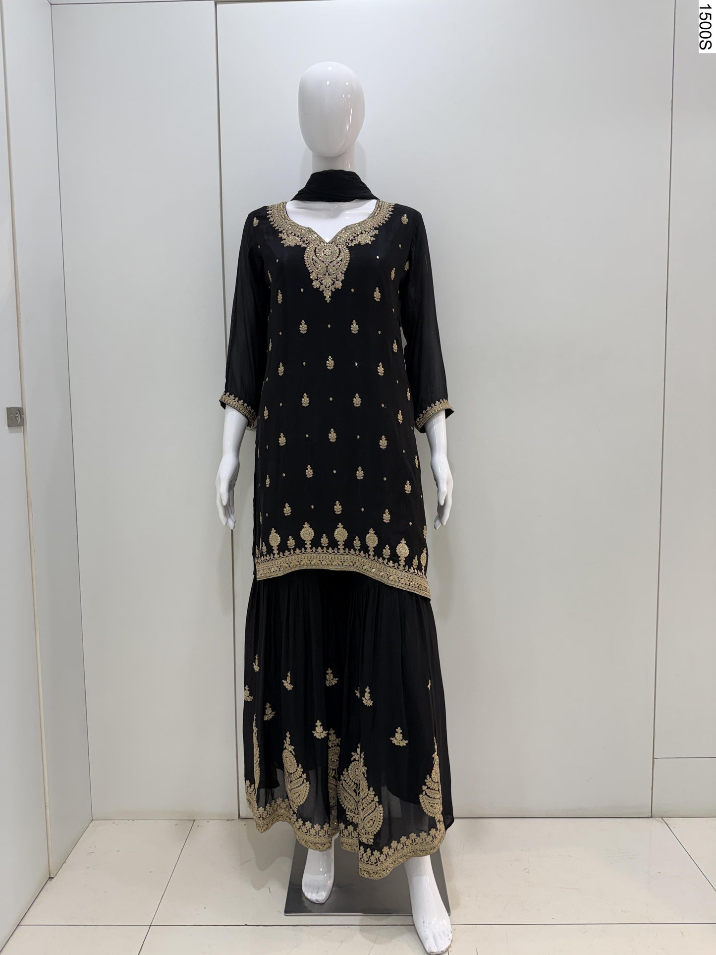 3Pcs Suits - 7277 JN BK 8