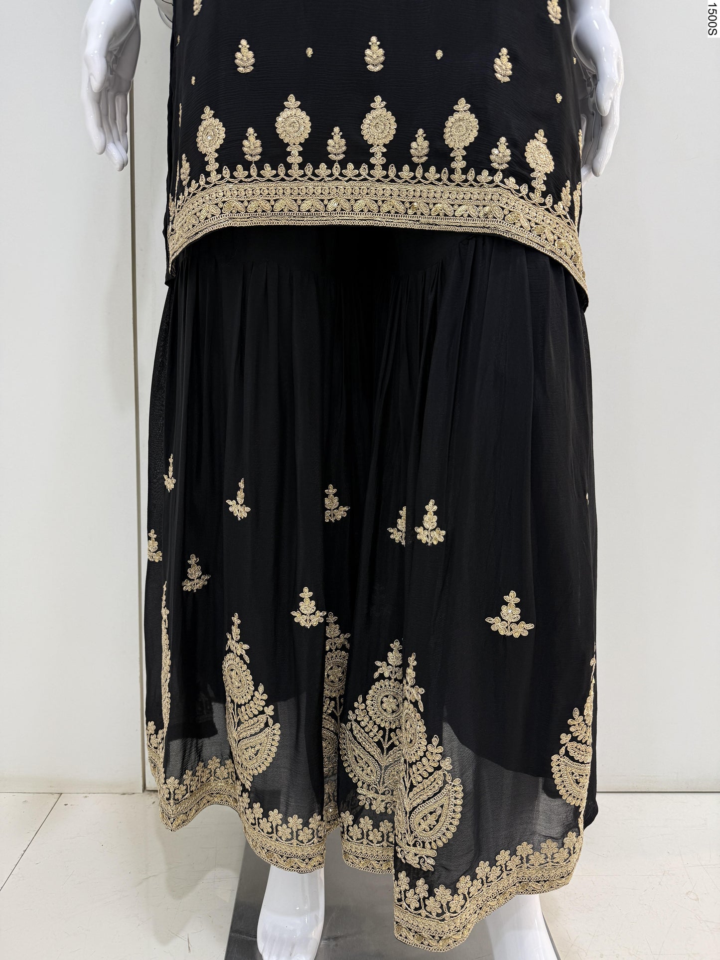 3Pcs Suits - 7277 JN BK 8