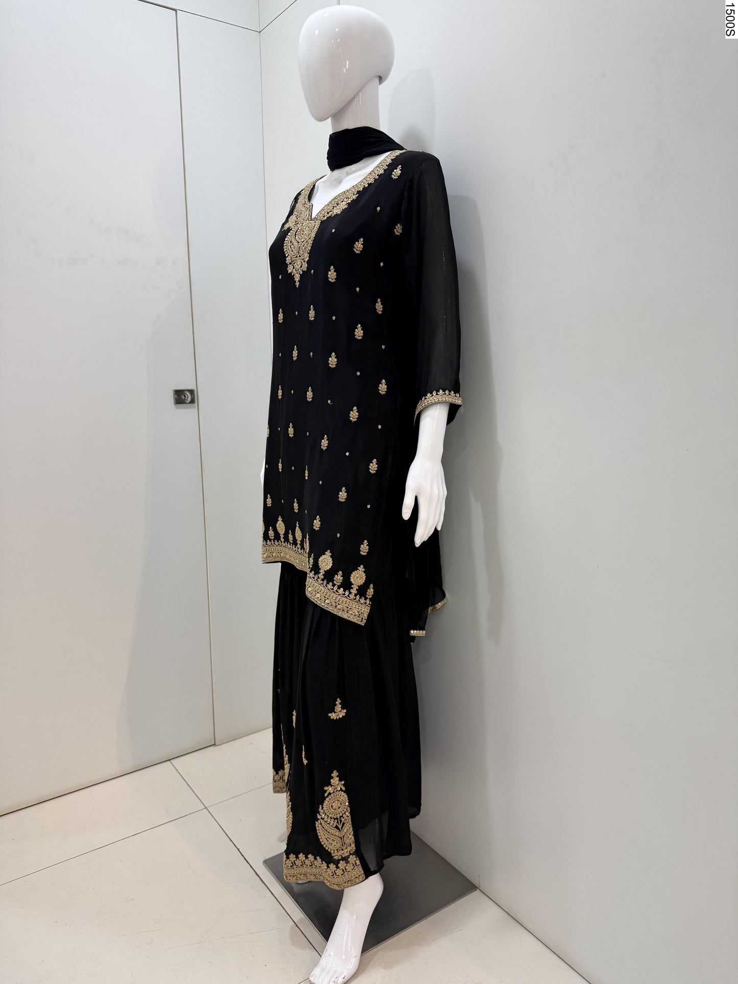 3Pcs Suits - 7277 JN BK 8