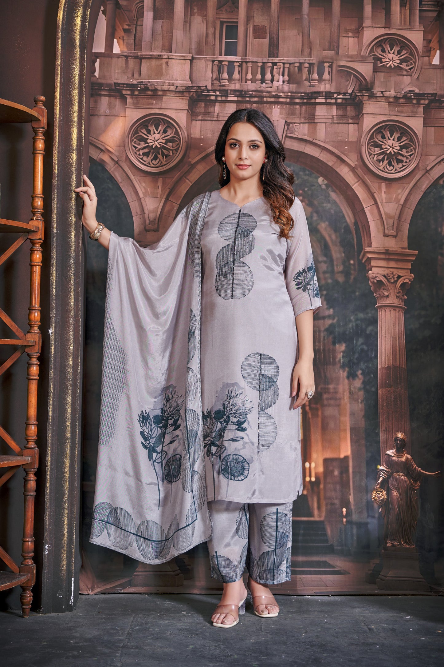 3Pcs Suit - 2041 JAL GY